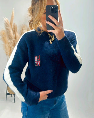 Marine Love Knit Jumper 'Navy'