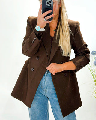 Freda Structured Blazer 'Brown'
