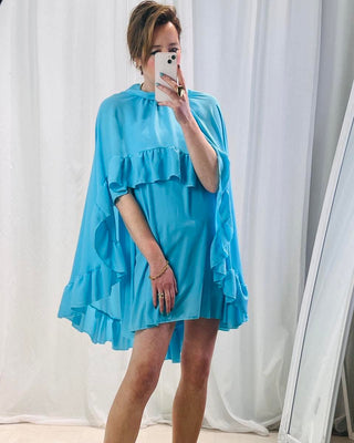 Lucia Frill Dress ‘Blue’