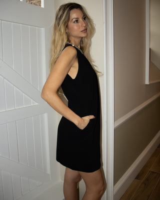 Jackie Embellished Collar Dress 'Black'