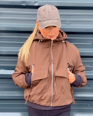 Zoe Bomber Jacket 'Mocha Brown'