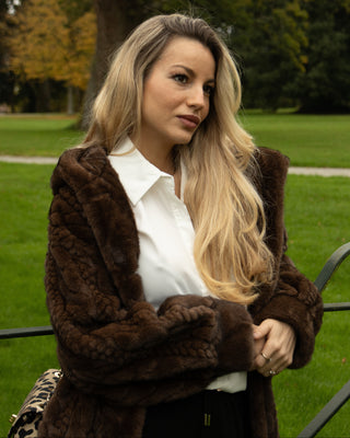 Jackie Premium Plaited Fur 'Brown'