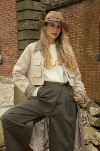 Juliette Trench Coat 'Beige & Brown'