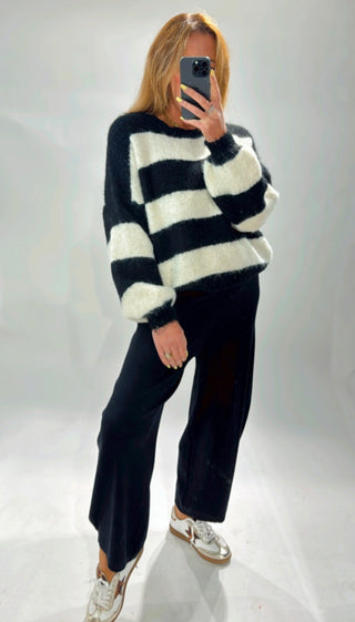 Deny Stripe 'Black / Cream'