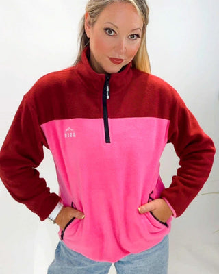 Alisson Slim Fleece 'Red & Pink'