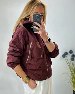 Zoe Bomber Jacket 'Burgundy'