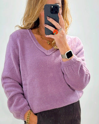 Betsy Alpaca Knit ‘Mauve'