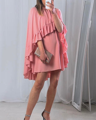 Lucia Frill Dress ‘Blush Pink’