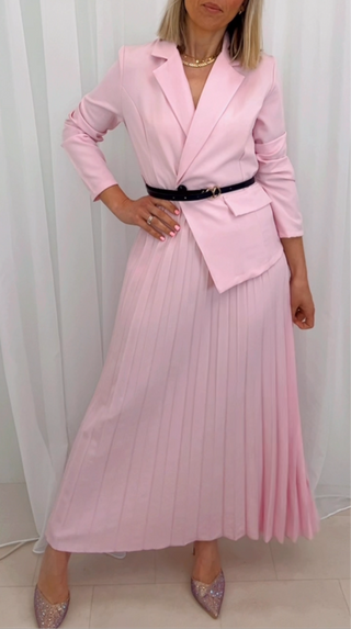 Cherie Blazer Occasion Dress ‘Pink’