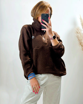 Alisson Slim Fleece 'Brown'