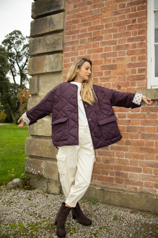 Danielle Jacket 'Plum' Lightly Padded pre
