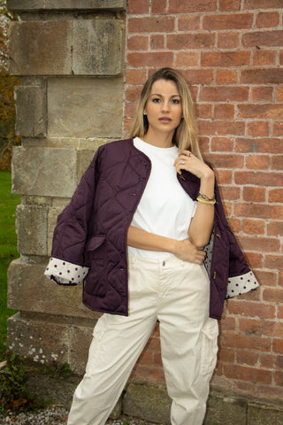 Danielle Jacket 'Plum' Lightly Padded pre