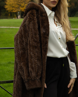 Jackie Premium Plaited Fur 'Brown'