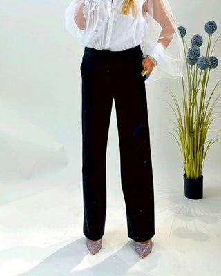 Kaylee Belted Trouser ‘Black’