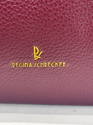 Burgandy  vegan leather hold all