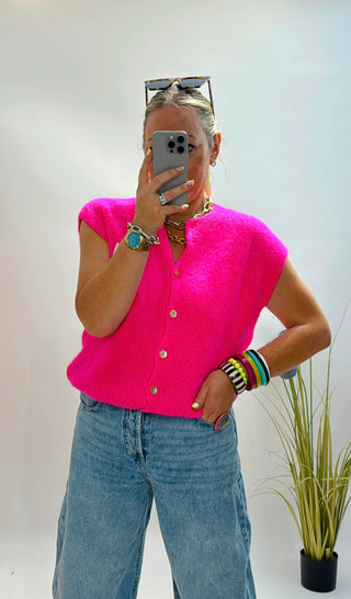 Baby Jordan Sleeveless Knit 'Hot Pink'