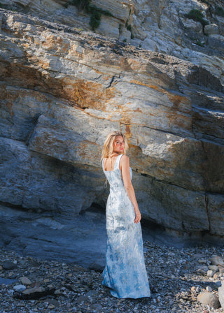 Nyla Baroque Dress ‘Blue'