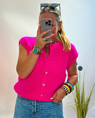 Baby Jordan Sleeveless Knit 'Hot Pink'