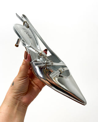 Liv Kitten Heels 'Silver'
