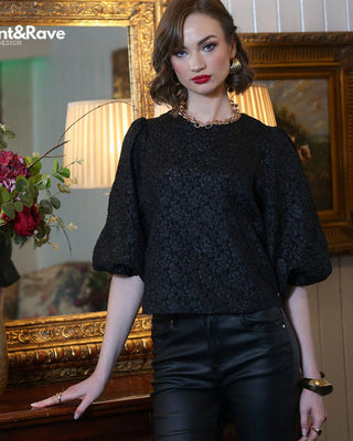 Rant & Rave Quinn Top 'Black'
