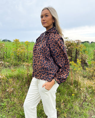 Aires Hooded Raincoat 'Leopard Print'