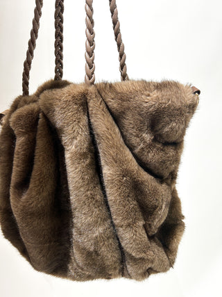 Millie Fur Handbag 'Capuccino'