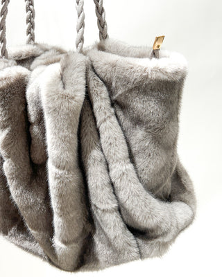 Millie Fur Handbag 'Light Grey'