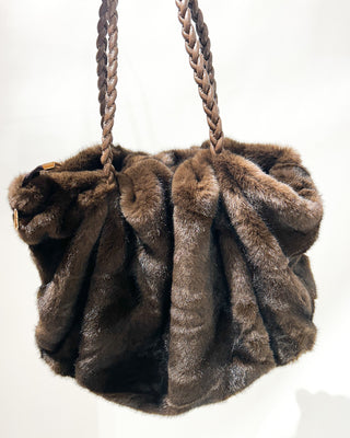 Millie Fur Handbag 'Choco Brown'