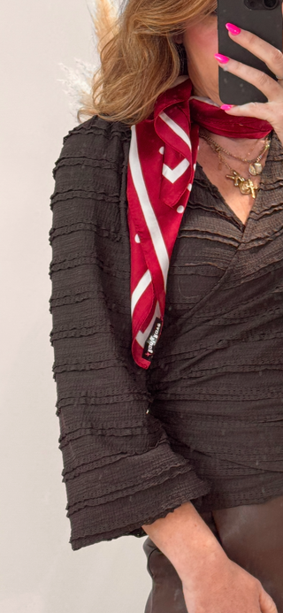 Piper Wrap Top 'Brown''