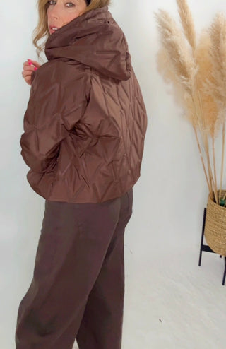 Theo Hooded Jacket 'Coffee Brown'