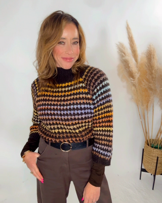 Whistler Knit 'Brown and multi'