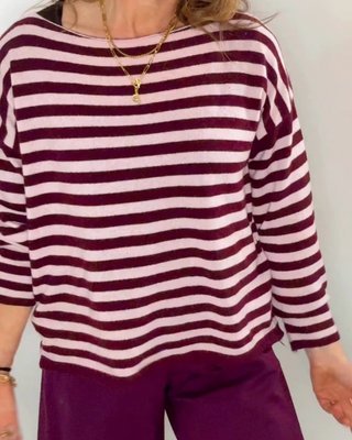 Brandy Cashmere 'Burgundy and Pink'
