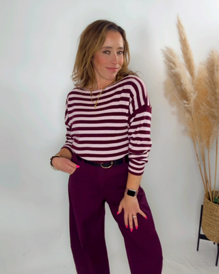 Brandy Cashmere 'Burgundy and Pink'