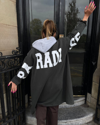 Paradise Hooded Jersey Coat 'Deep Olive'