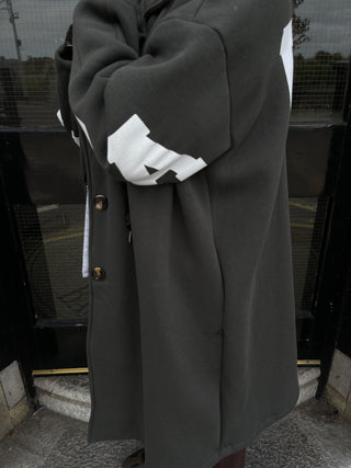 Paradise Hooded Jersey Coat 'Deep Olive'