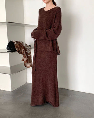 Fran Mohair Ensemble 'Brown'