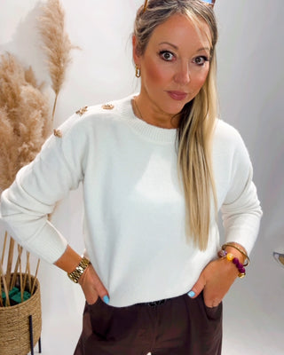 Ariel Knit Jumper 'Cream'