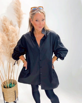 Tori Shirt with Pockets 'Black'
