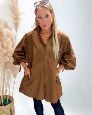 Tori Shirt with Pockets 'Hazelnut'