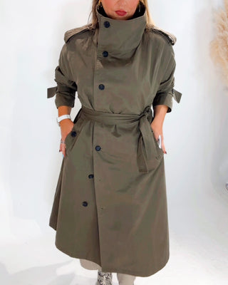 Burbur Wax Trench Coat 'Khaki'