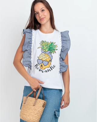 Skylar Pinapple T-Shirt "White"