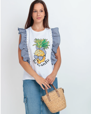 Skylar Pinapple T-Shirt "White"