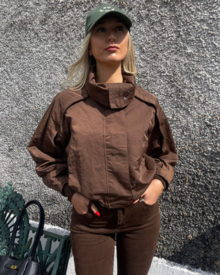 Drew Cropped Jacket 'Brown'