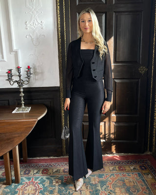 Brooke Shimmer Trousers 'Black'