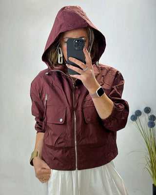 Zoe Bomber Jacket 'Burgundy'