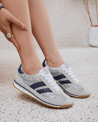 Glitter Trainers ‘Navy’