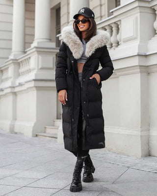 Jules Long Puffa Coat 'Black'