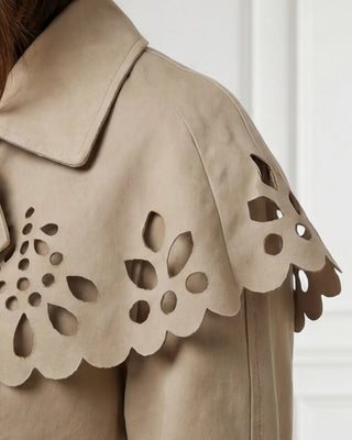 Joyce Cropped Trench 'Beige'