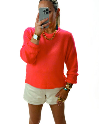 Betsy Alpaca Knit ‘Coral’