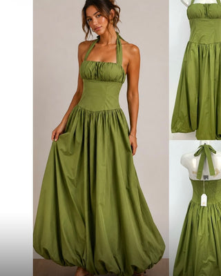 Romeo Dress 'Pistachio Green'